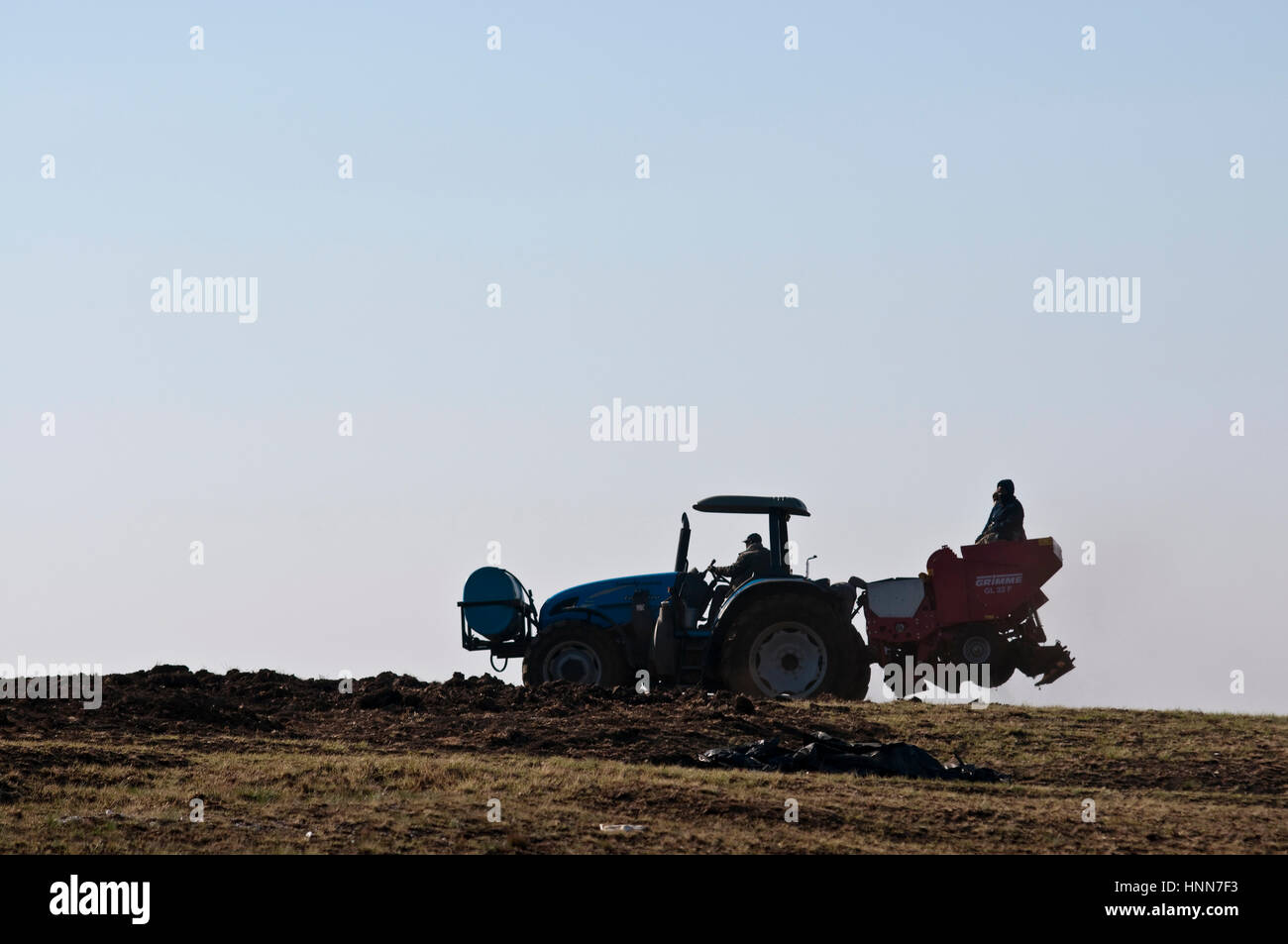 Farming in the surrounds rural area of Gaints Castle Kwzulu Natal South Africa Stock Photo