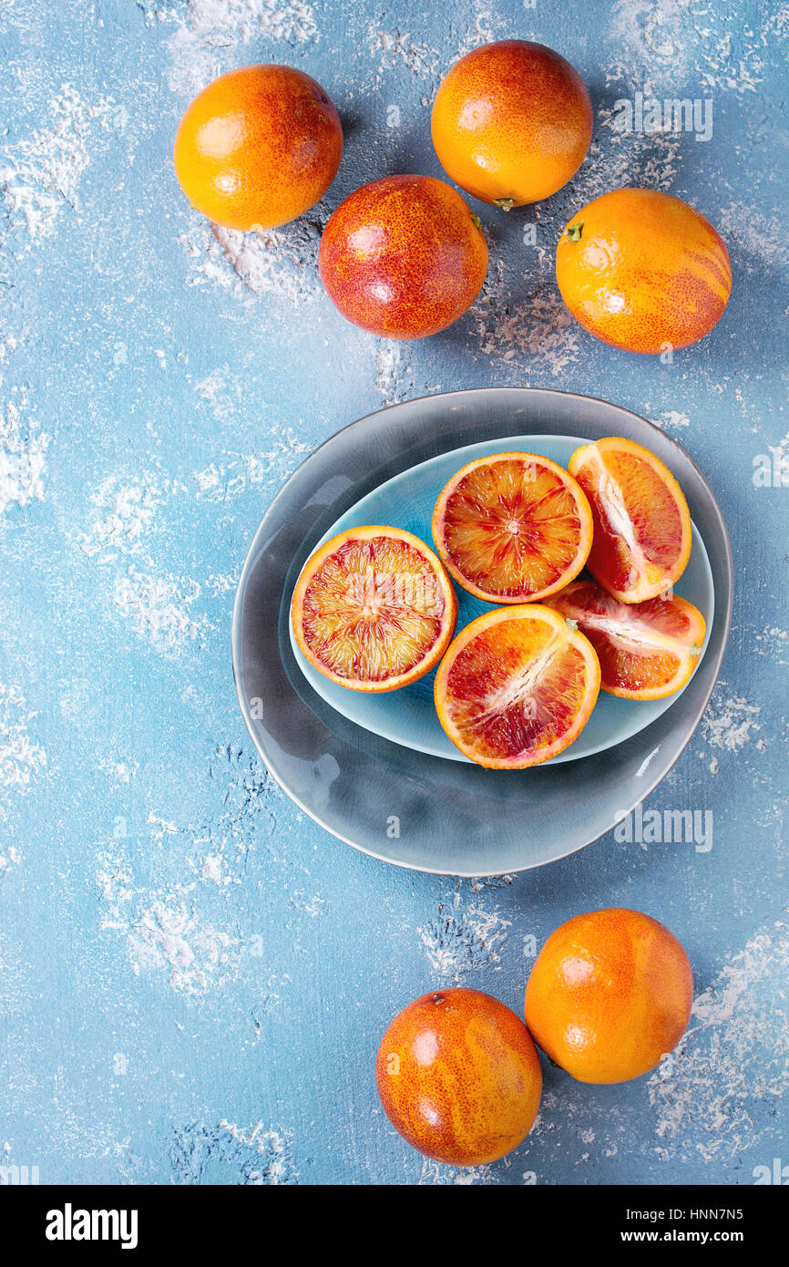 Sicilian Blood oranges fruits Stock Photo