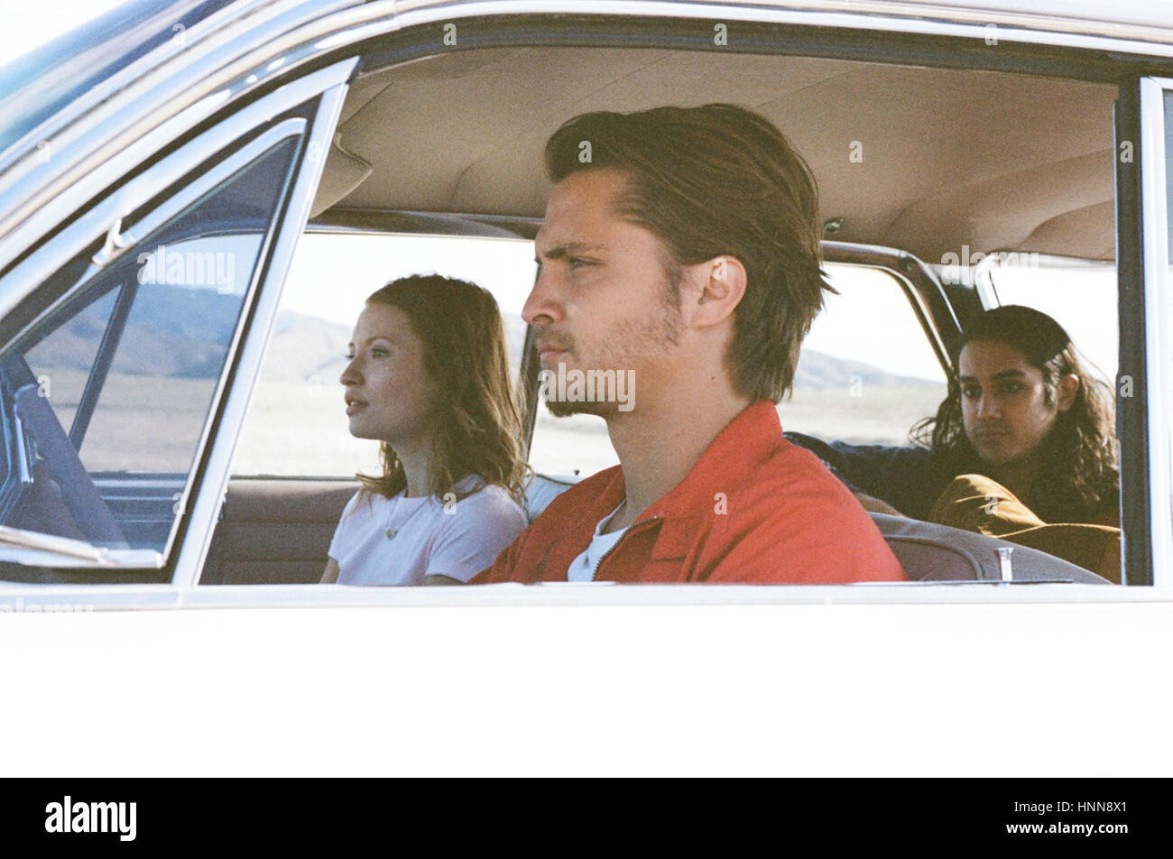 SHANGRI-LA SUITE, from left, Emily Browning, Luke Grimes, Avan Jogia
