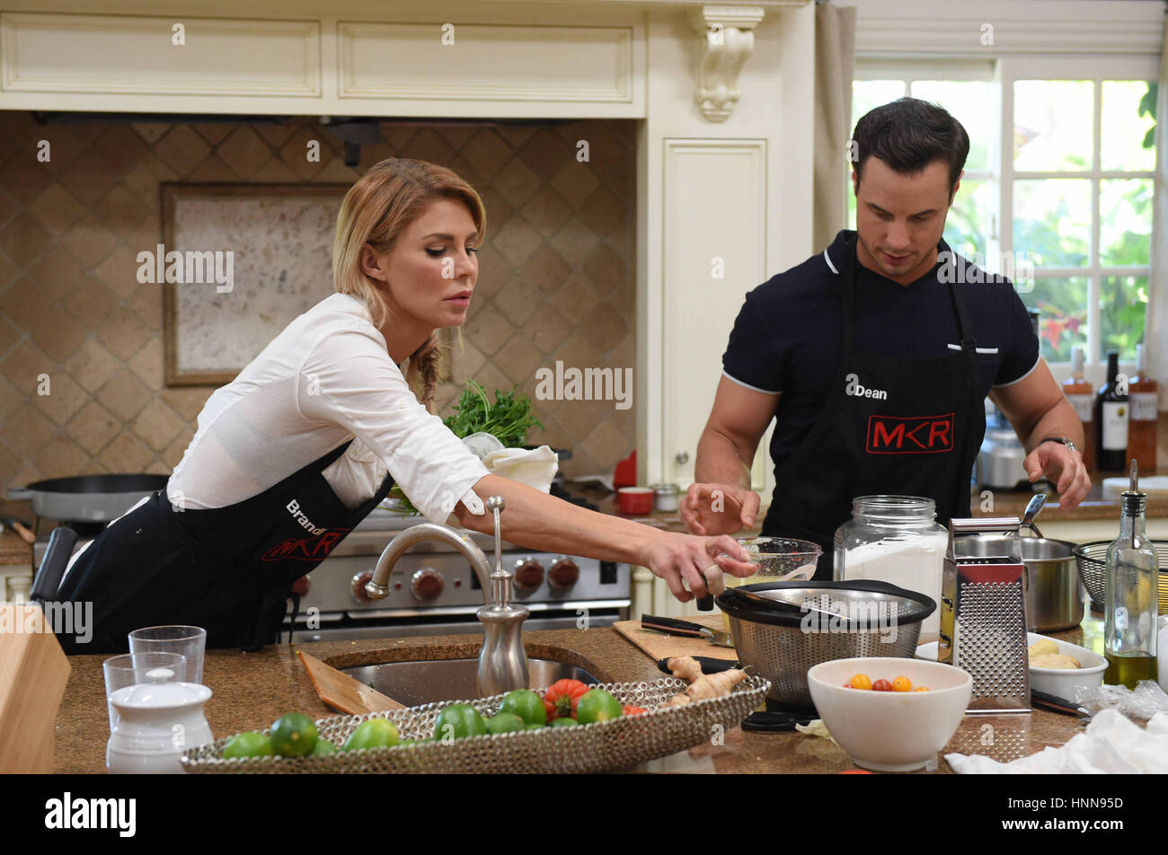 MY KITCHEN RULES, (from left) Brandi Glanville, Dean Sheremet, 'Naomi