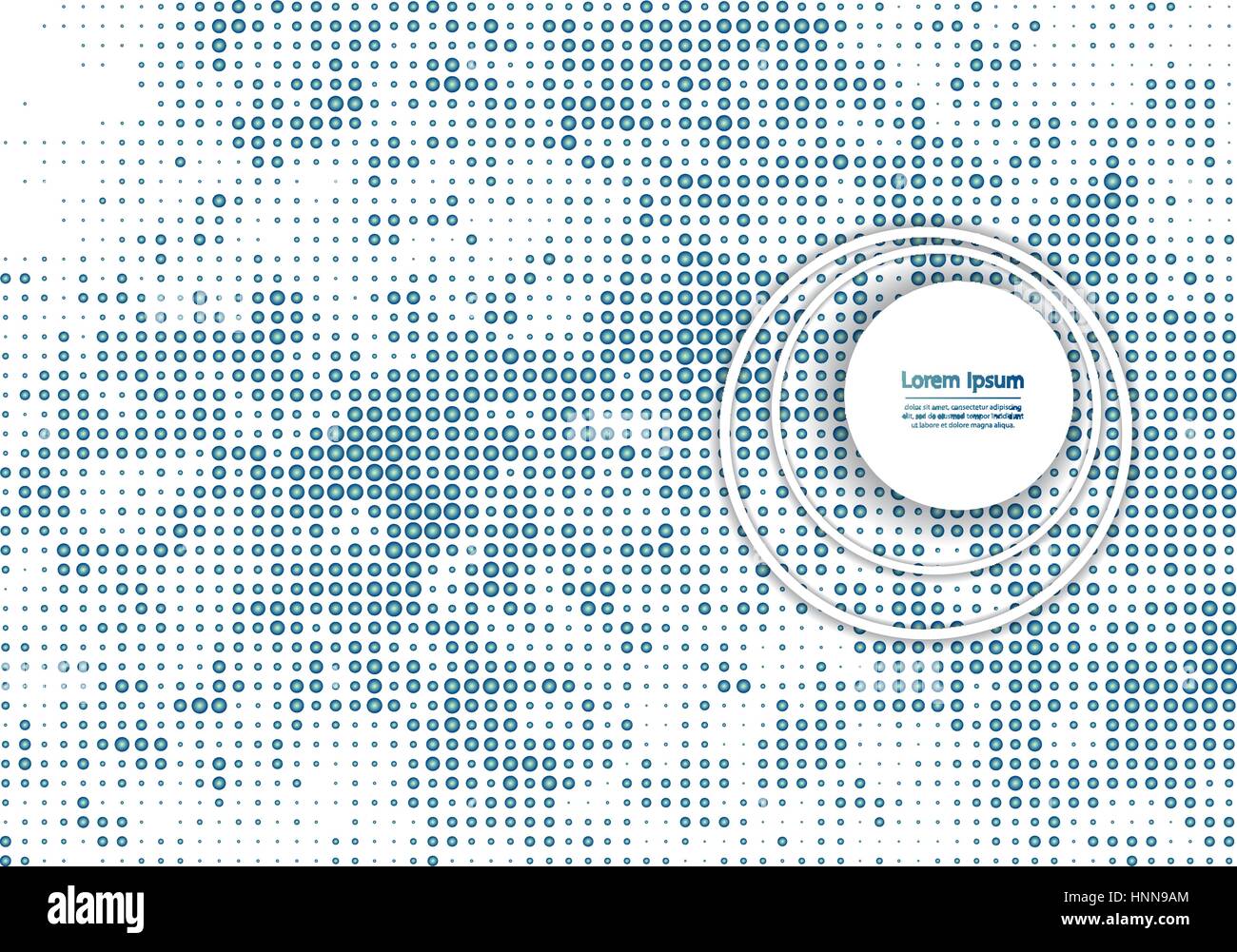 Vector illustration with four halftone patterns. Colorful abstract ...