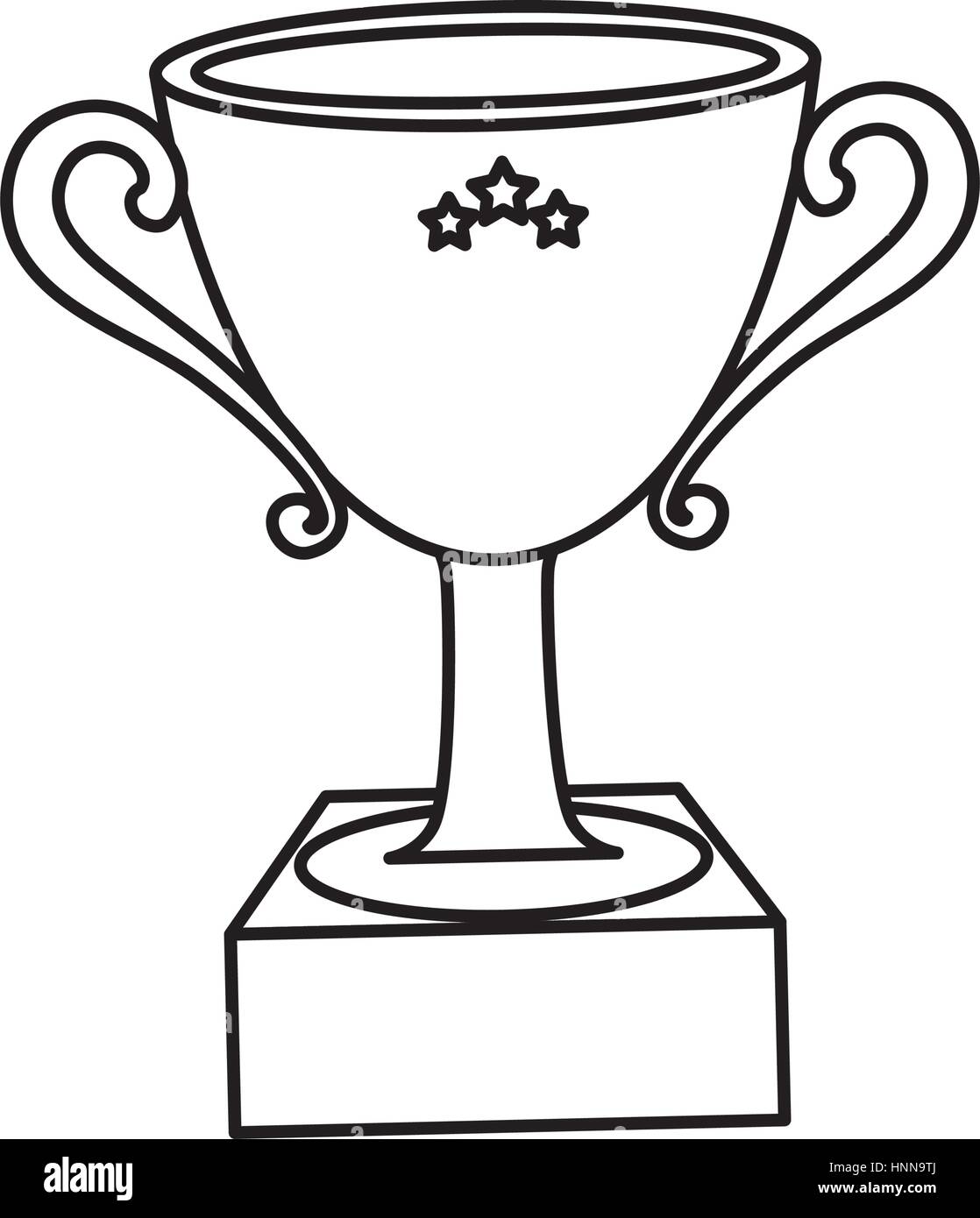 Cup trophy championship icon vector illustration graphic design Stock ...