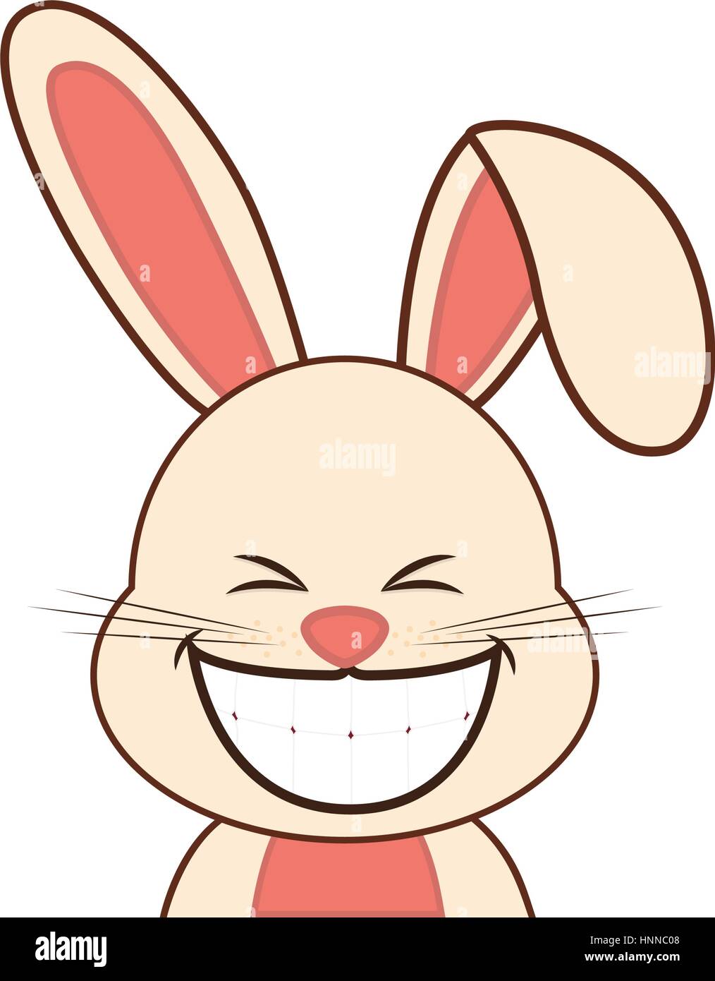 Cute rabbit cartoon icon vector illustration graphic design Stock ...