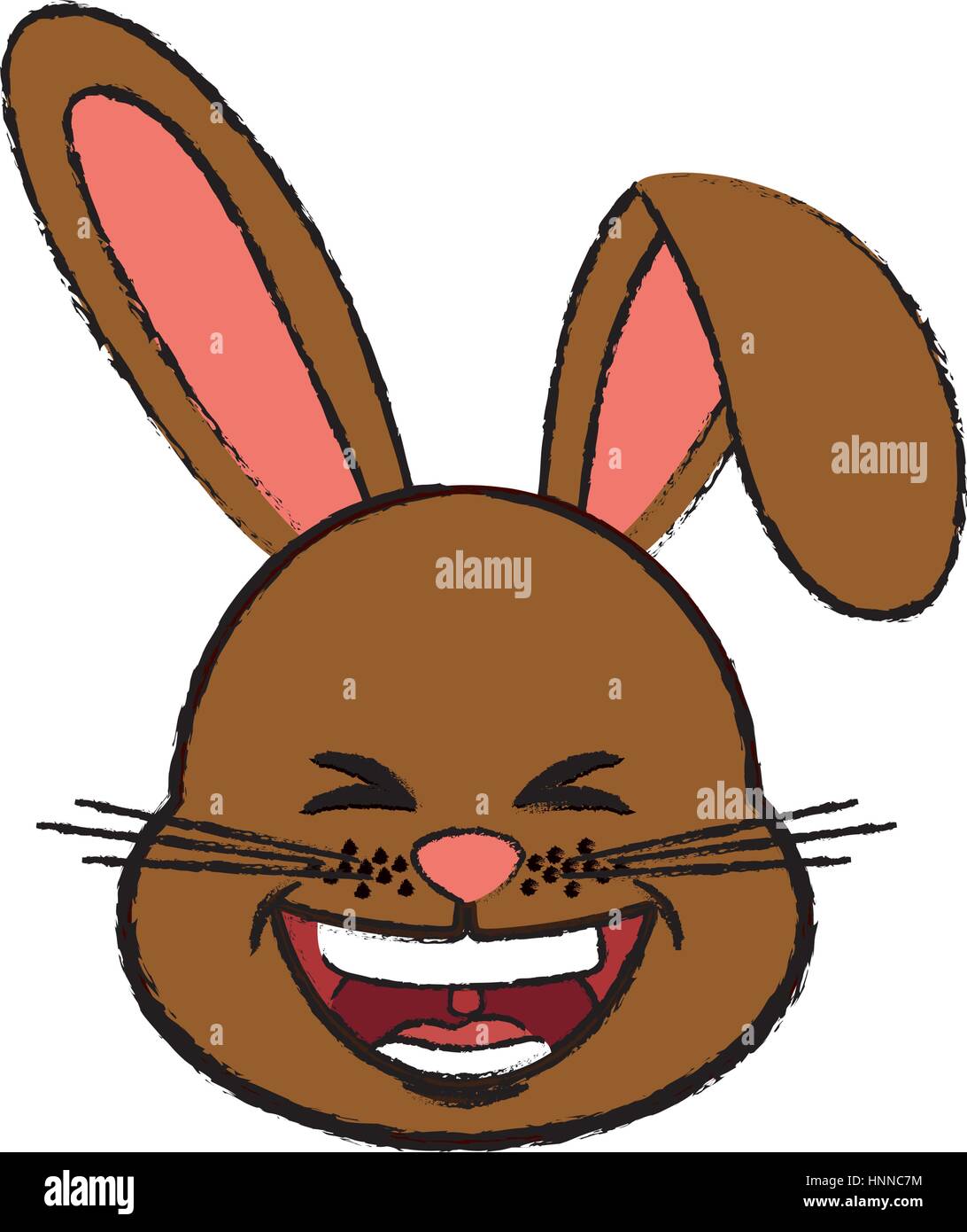 Cute rabbit cartoon icon vector illustration graphic design Stock ...