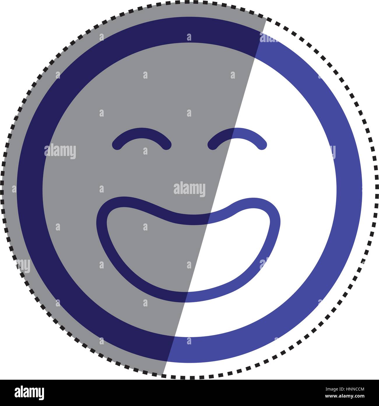 Funny emoticon cartoon icon vector illustration graphic design Stock ...