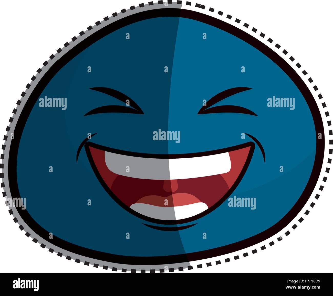 Funny emoticon cartoon icon vector illustration graphic design Stock ...