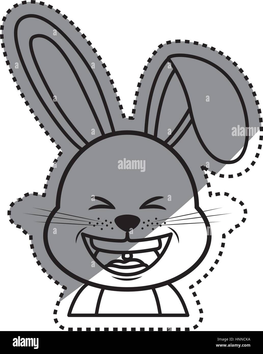 Cute rabbit cartoon icon vector illustration graphic design Stock ...