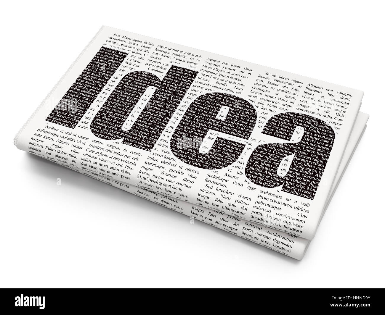 Marketing concept Idea on Newspaper background Stock Photo Alamy