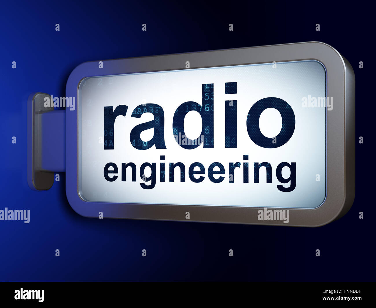 Radio Tagline Science Science concept: Radio Engineering on billboard background Stock Photo ...