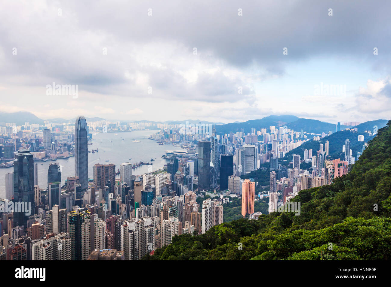 Hongkong city building day Stock Photo - Alamy