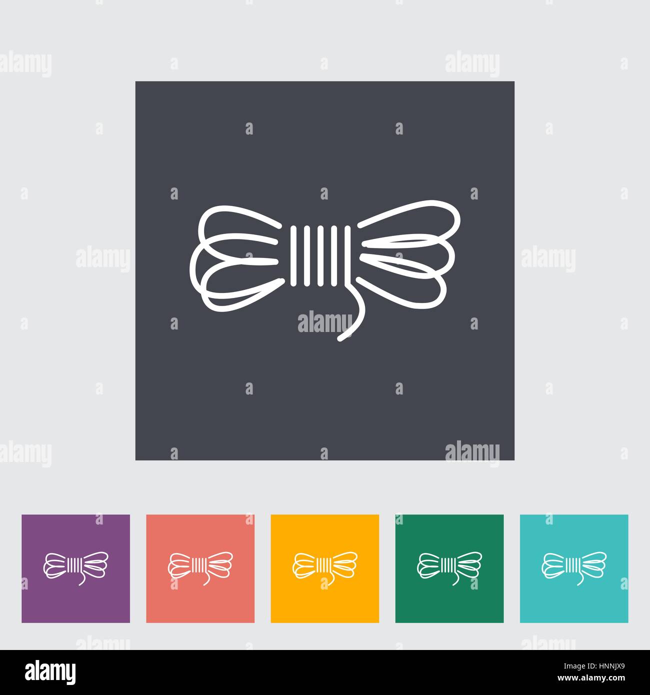 Rope. Single flat icon on the button. Vector illustration Stock Vector ...