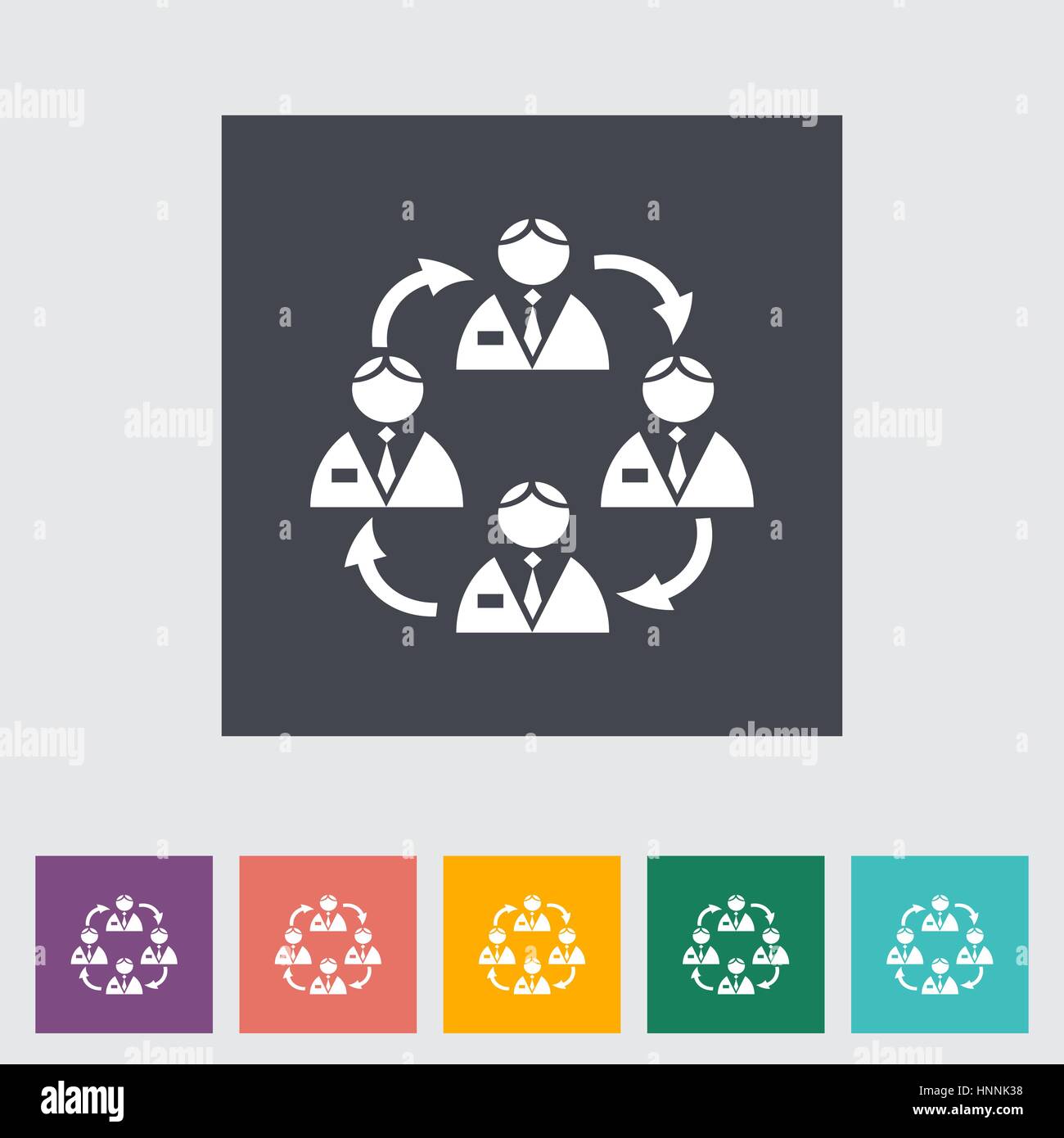 Network single flat icon. Vector illustration Stock Vector Image & Art ...
