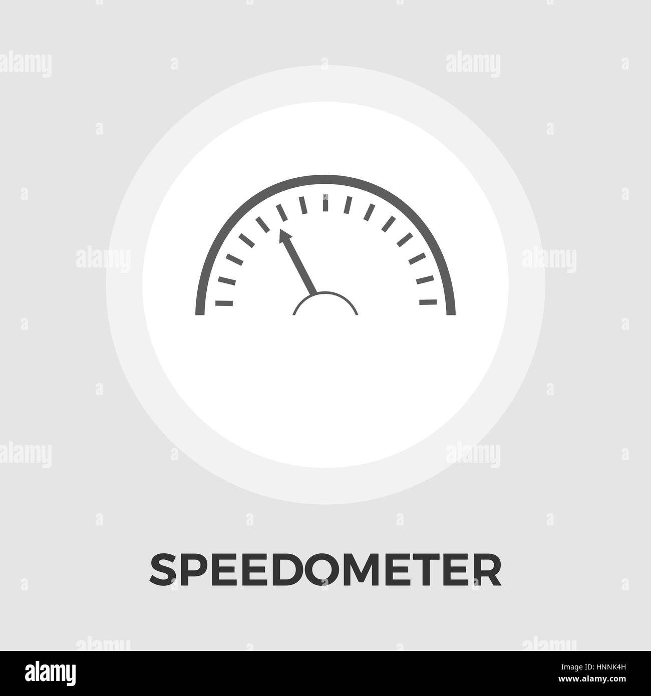 Speedometer icon vector. Flat icon isolated on the white background