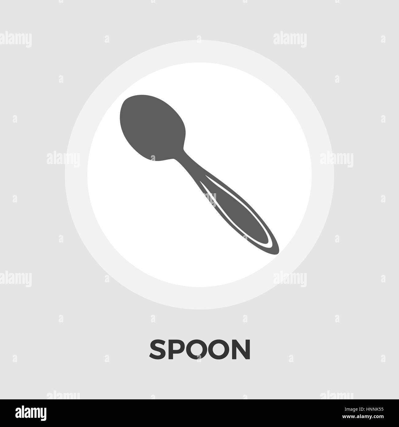 Spoon icon vector. Flat icon isolated on the white background. Editable ...