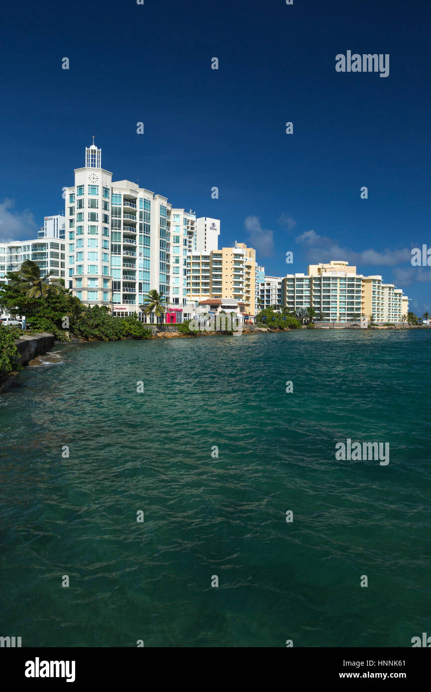 CARIBE SKYLINE EL BOQUERON SAN JUAN PUERTO RICO Stock Photo - Alamy