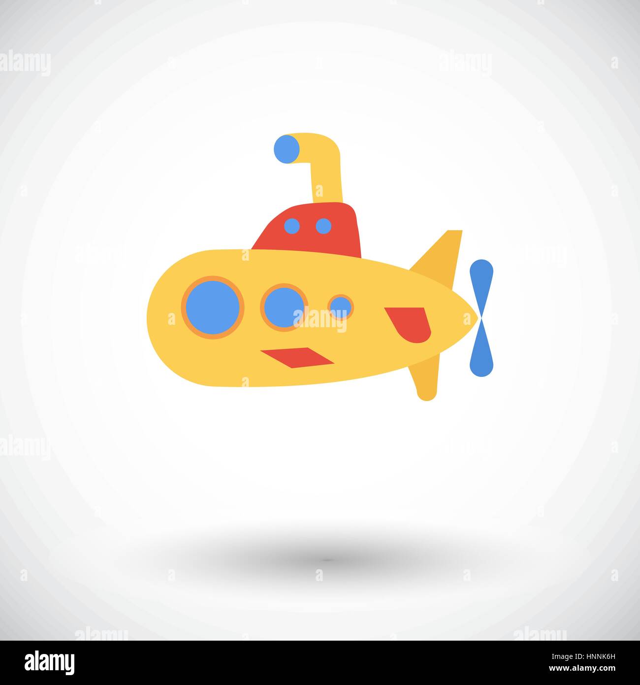 Submarine icon. Flat vector related icon for web and mobile applications. It can be used as - logo, pictogram, icon, infographic element. Vector Illus Stock Vector