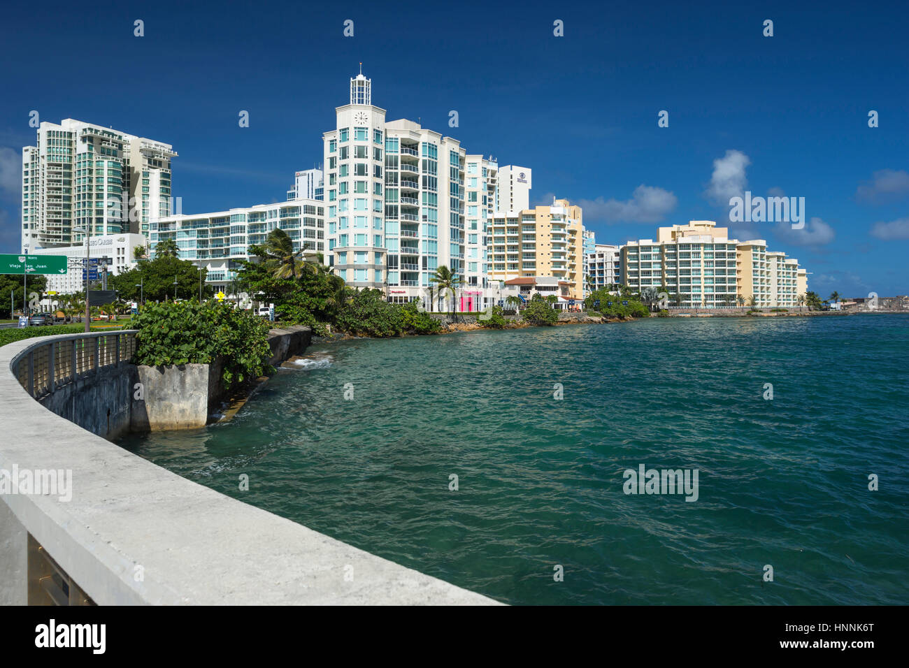 CARIBE SKYLINE EL BOQUERON SAN JUAN PUERTO RICO Stock Photo - Alamy