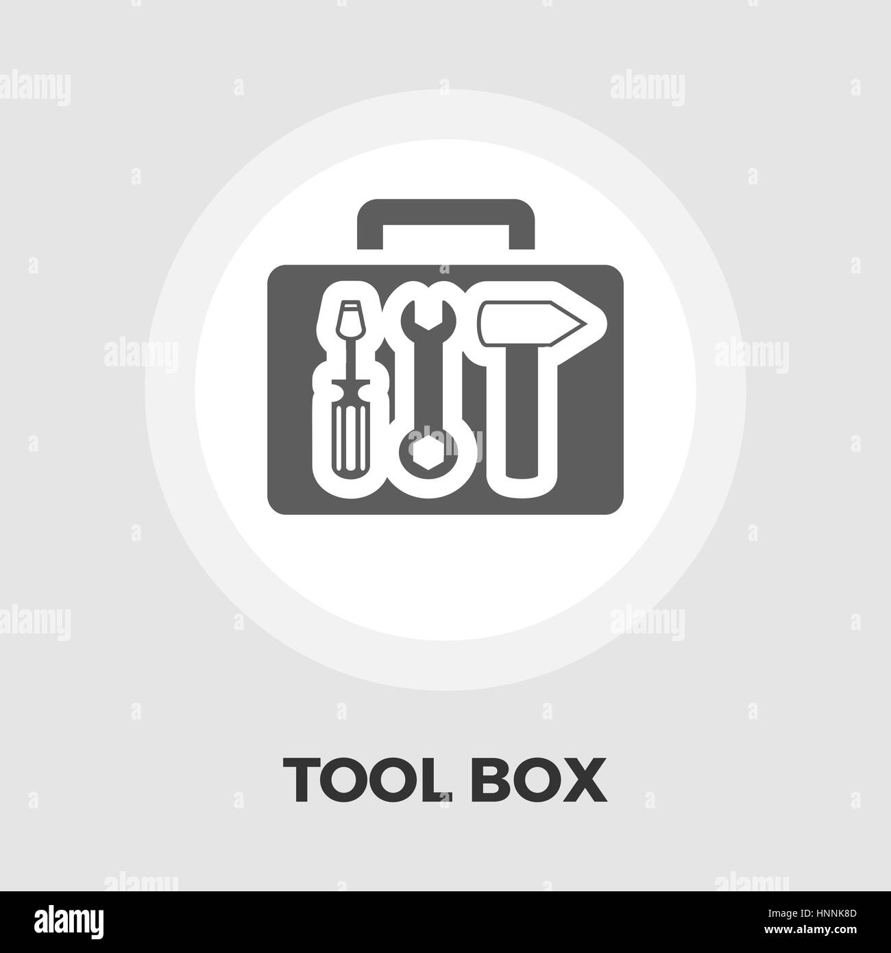 Tool box icon vector. Flat icon isolated on the white background. Editable EPS file. Vector illustration. Stock Vector