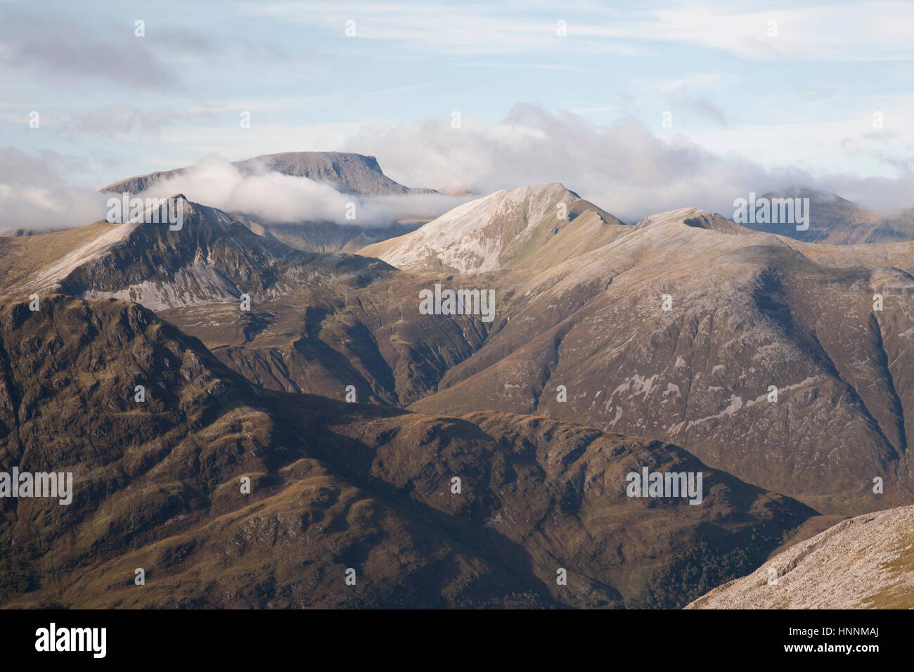 Ben Nevis Signpost in Summer in the Scottish Highlands Stock Image
