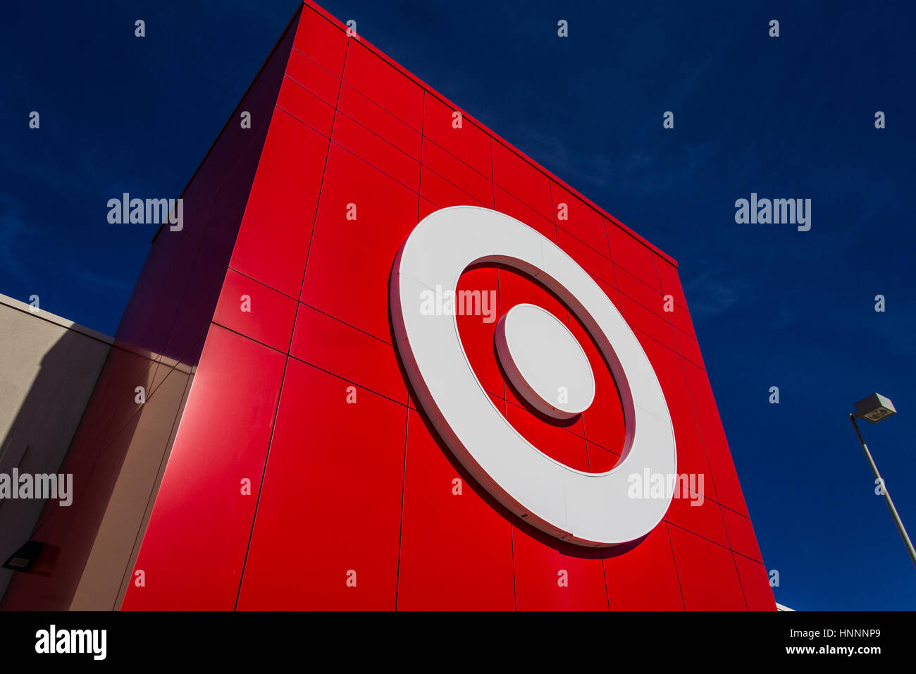 Indianapolis - Circa February 2017: Target Retail Store. Target Sells Home Goods, Clothing and Electronics X Stock Photo