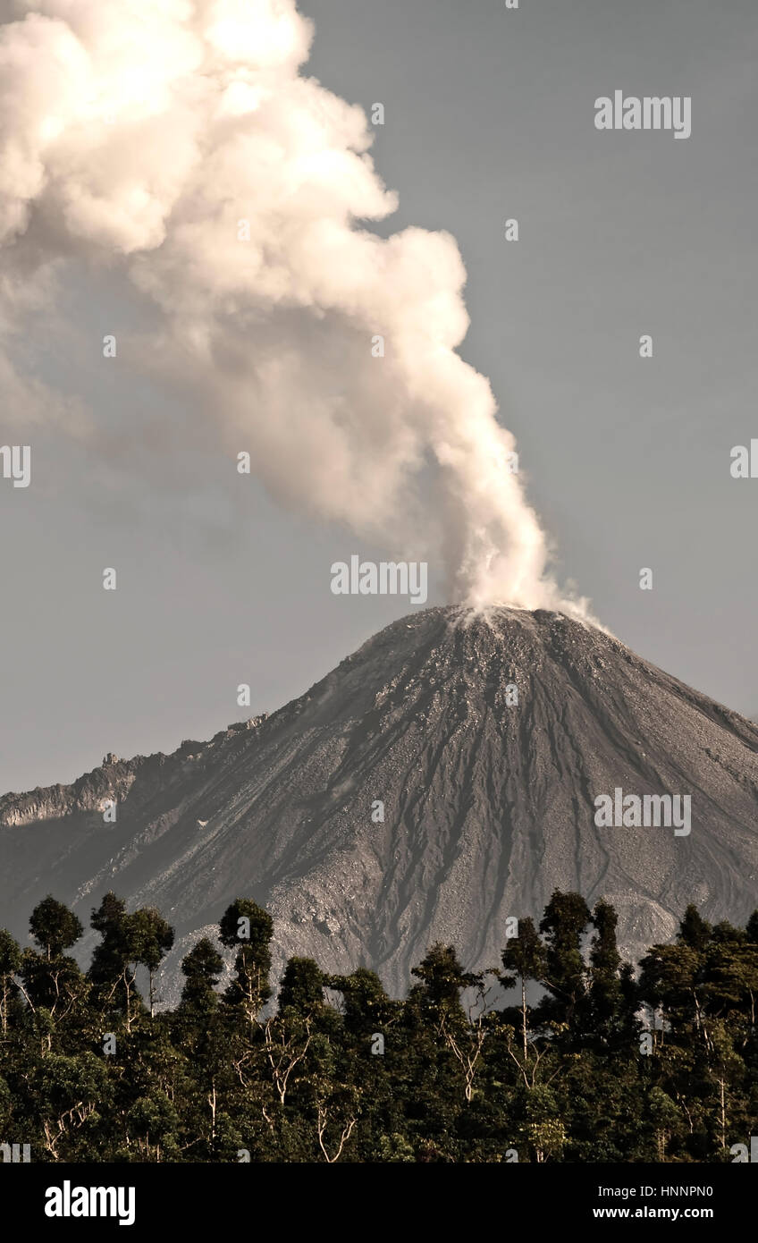 Volcano in America Stock Photo