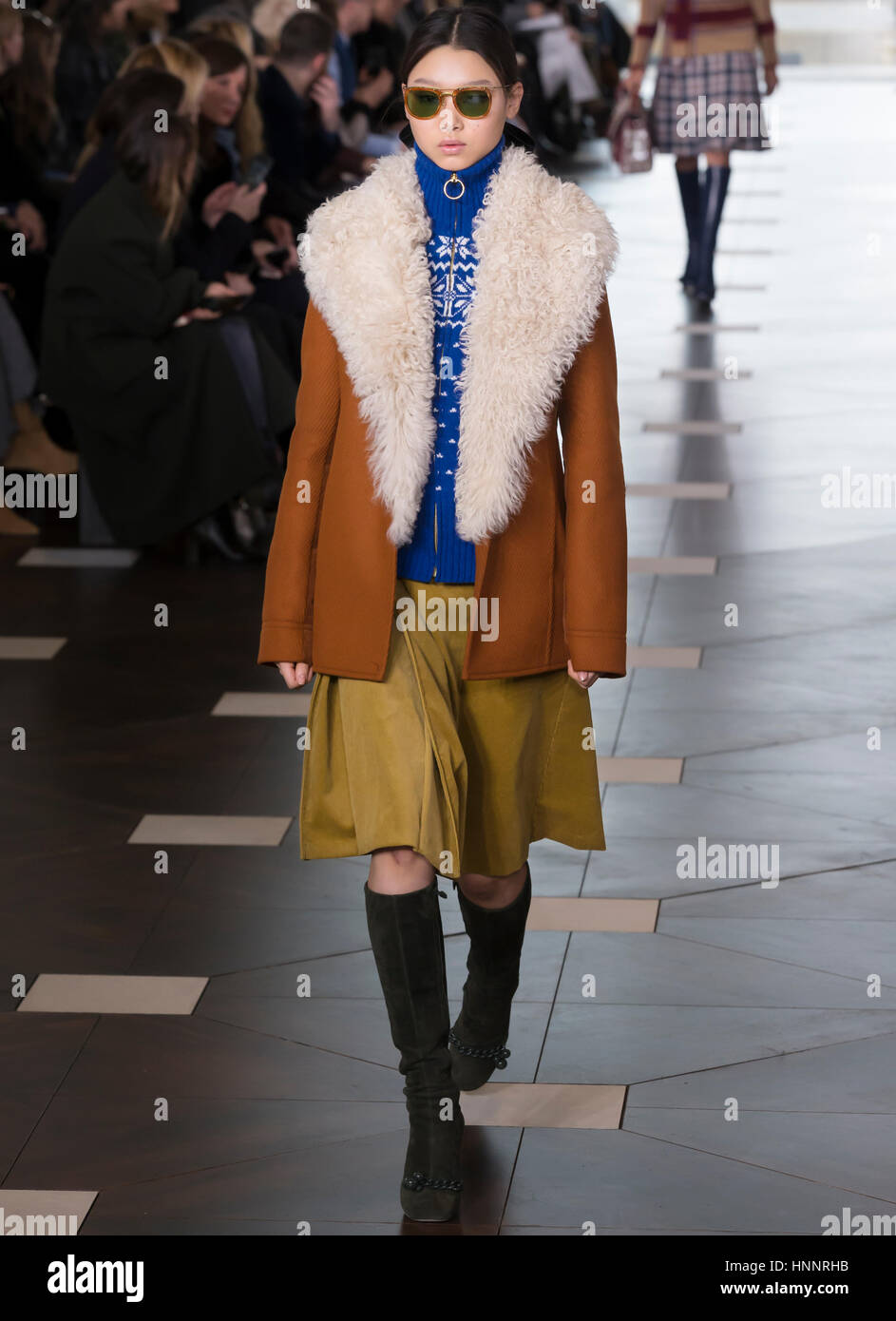 NEW YORK, NY - FEBRUARY 14, 2017: Yoon Young Bae walks the runway at the Tory  Burch Fall Winter 2017 fashion show during New York Fashion Week at the  Stock Photo - Alamy