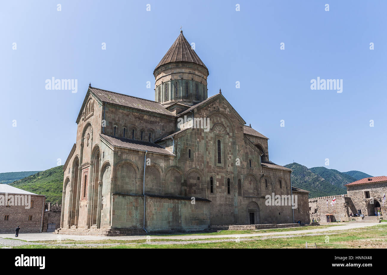 Sveti-Tskhoveli Cathedral in the georgian city of Mtskheta. Stock Photo
