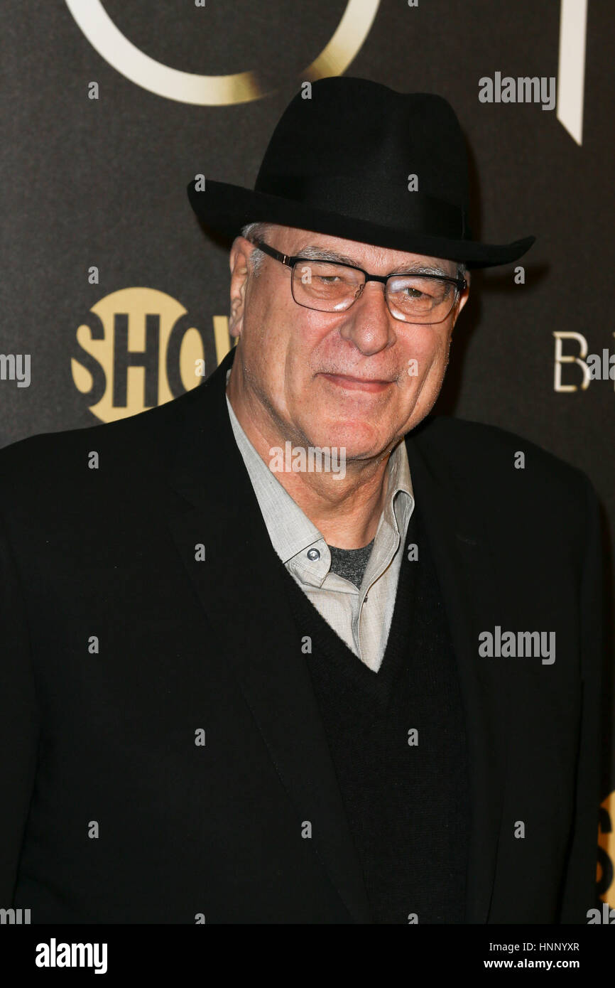 New York Knicks President Phil Jackson attends the 'Billions' Season Two Premiere at Cipriani's on February 13, 2017 in New York City. Stock Photo