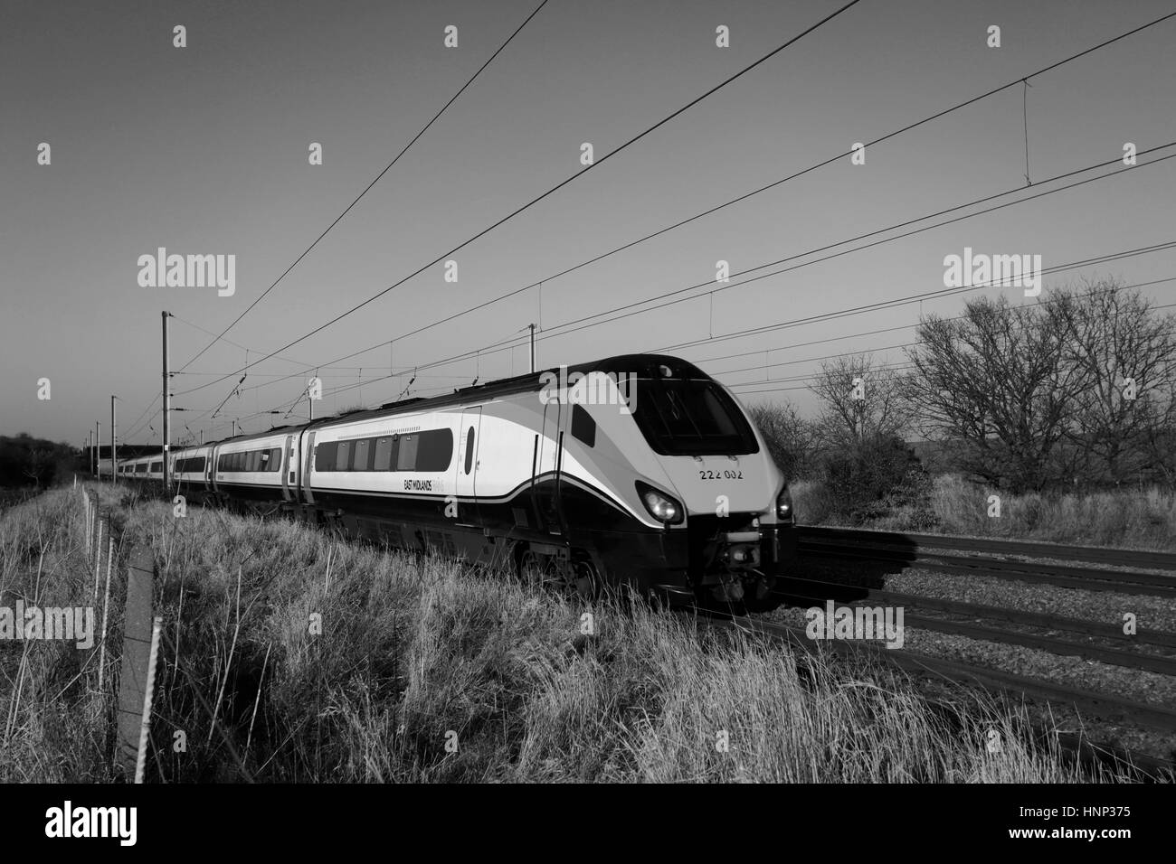 British rail class 222 meridian black and white stock photos images