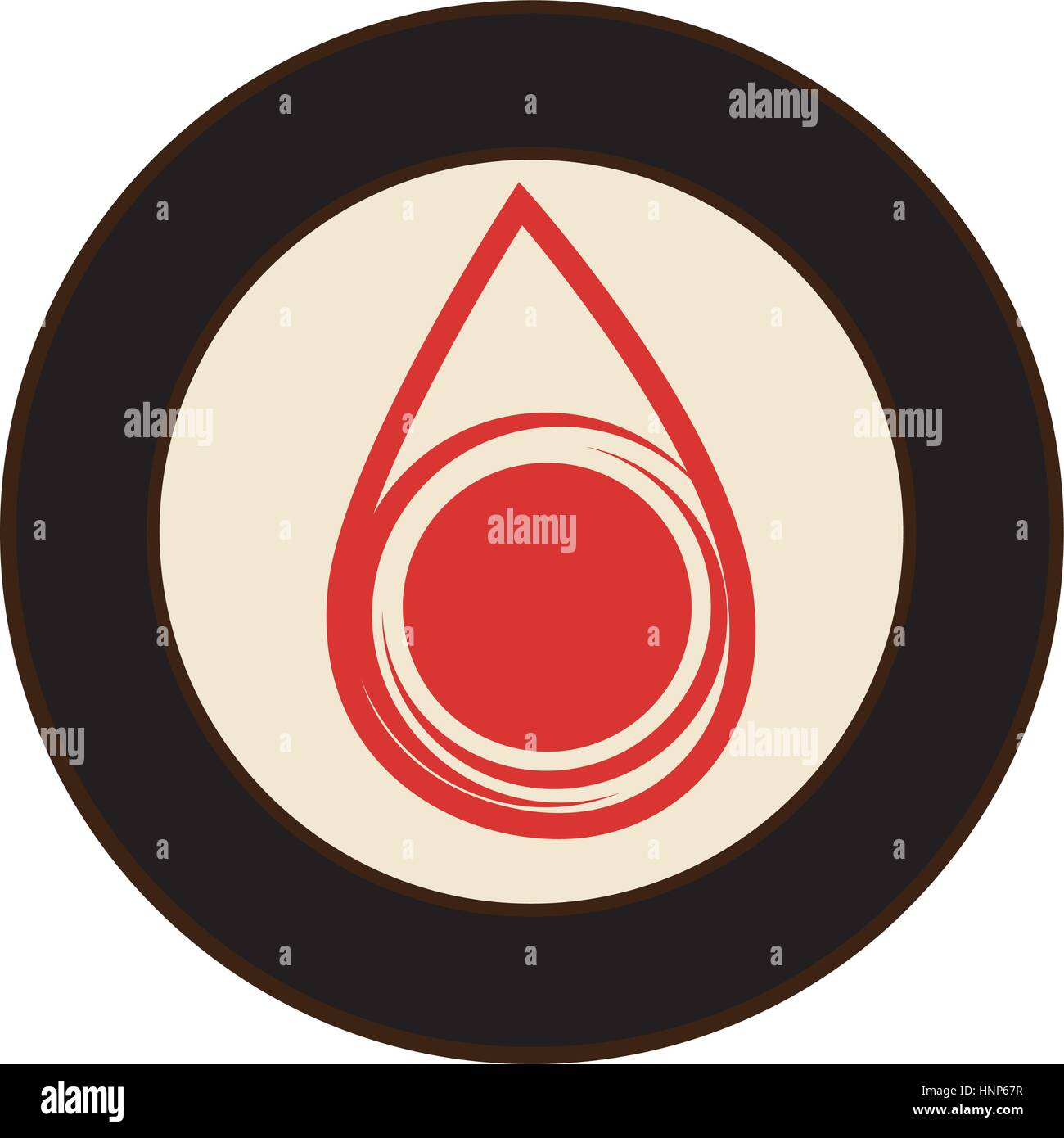 Rounded Drop Vector round frame with liquid drop vector illustration Stock Vector Image ...