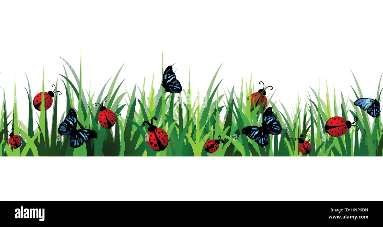 Green Grass seamless Stock Vector Image & Art - Alamy