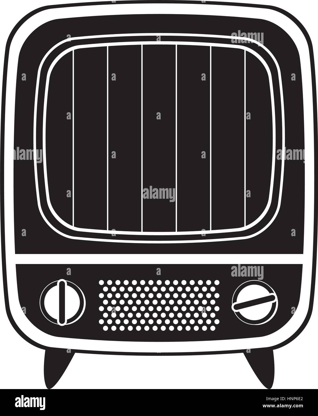 Vintage tv device icon vector illustration graphic design Stock Vector ...