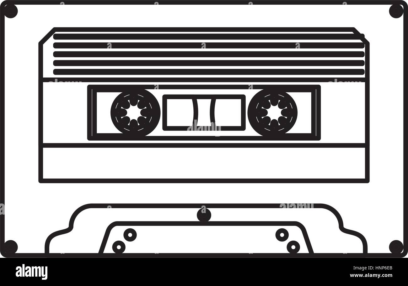Cassette music device icon vector illustration graphic design Stock ...
