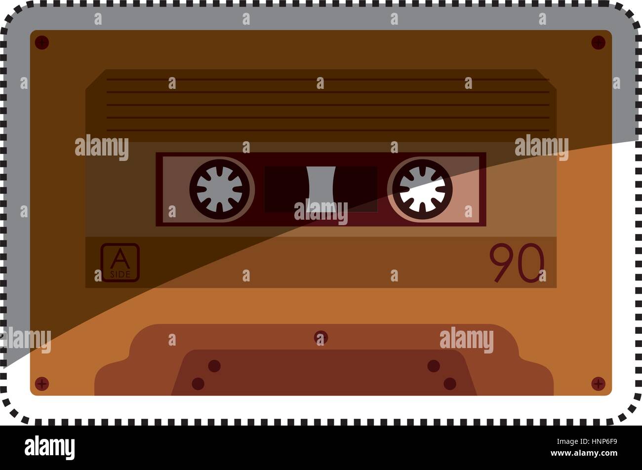 Cassette music device icon vector illustration graphic design Stock ...