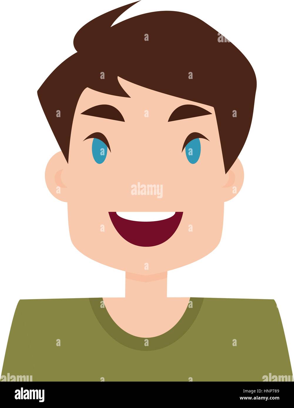 Boy Expression Face Stock Vector Image & Art - Alamy