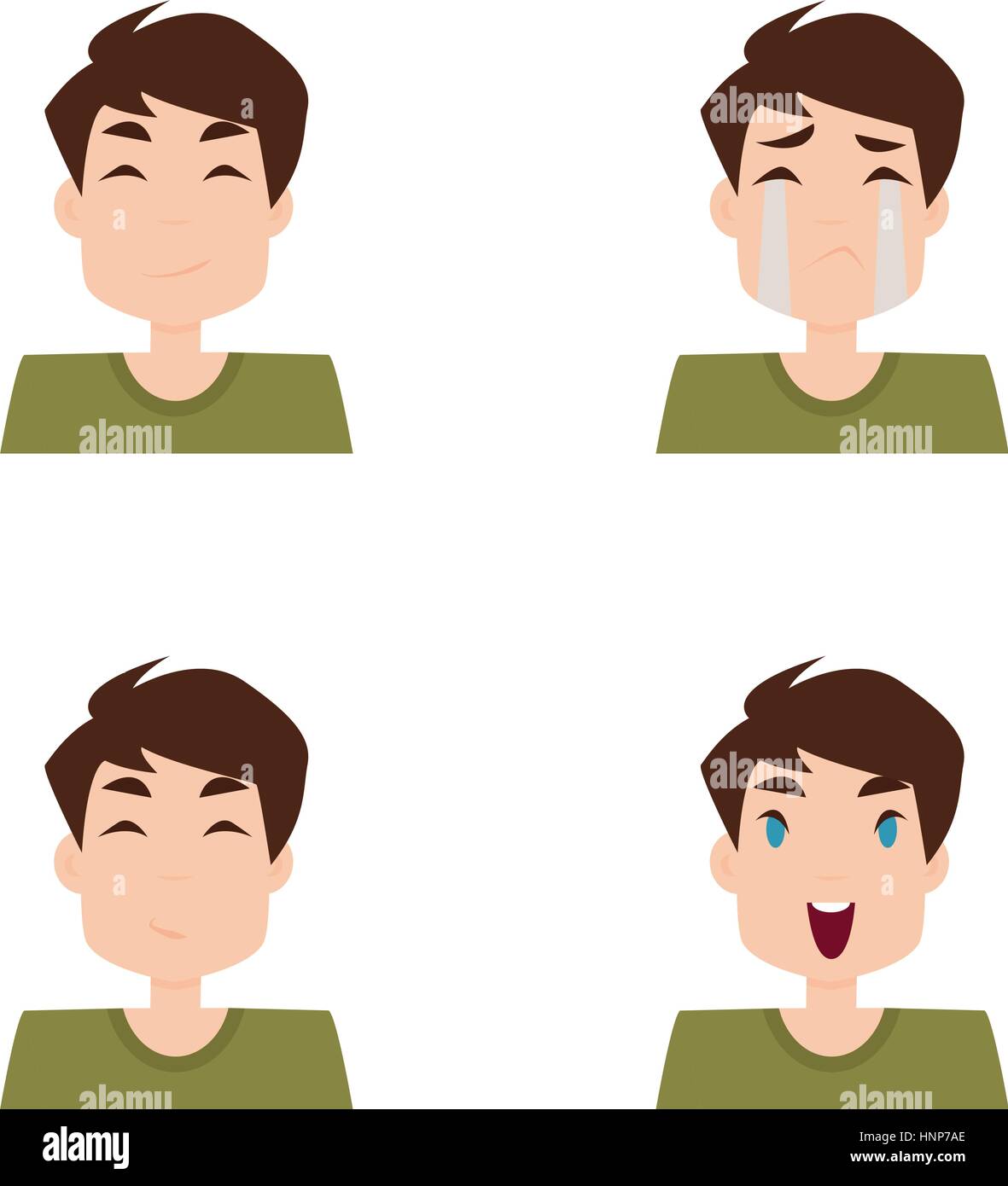 Boy Expression Faces Stock Vector Image & Art - Alamy