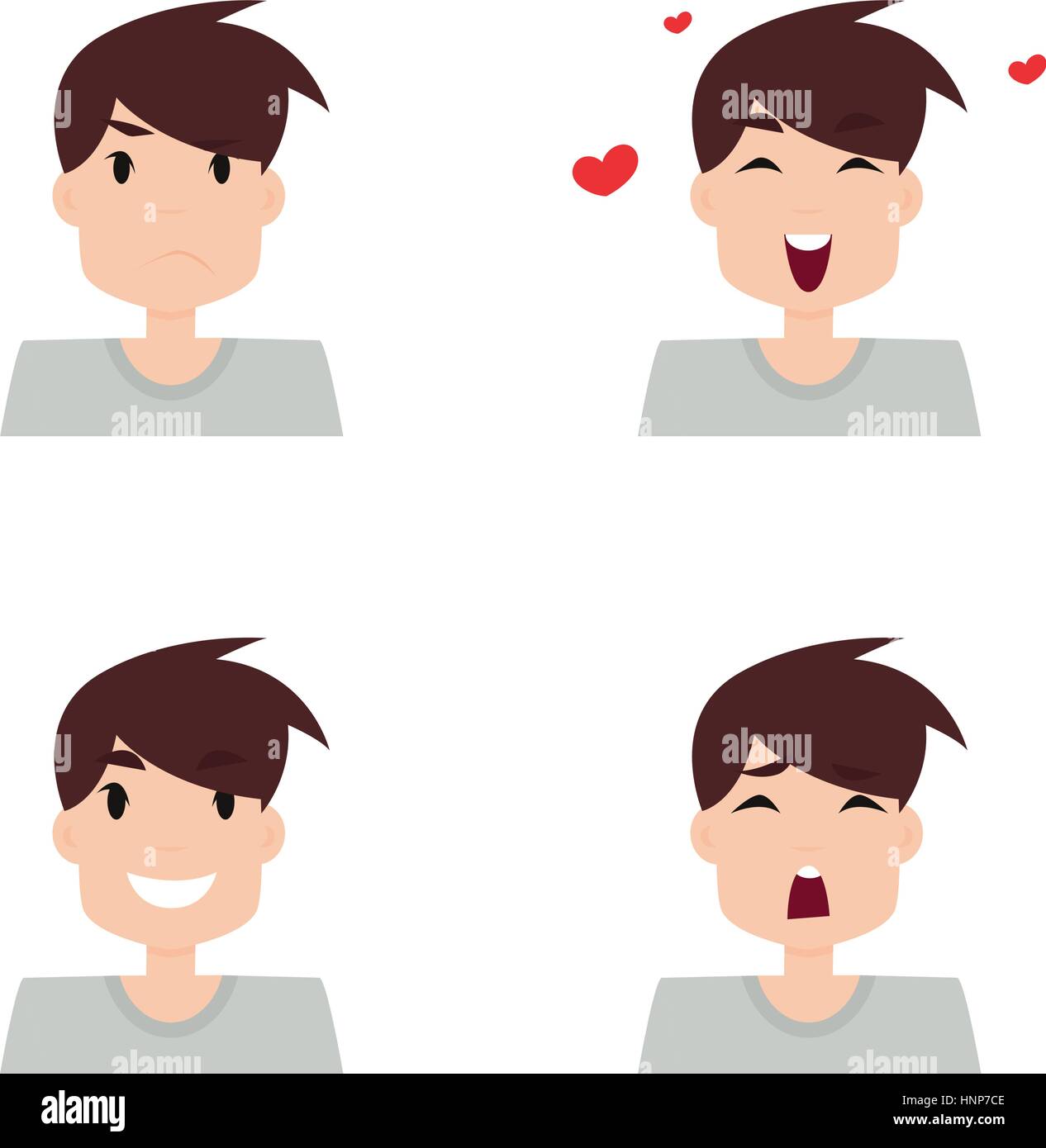 Boy Expression Faces Stock Vector Image & Art Alamy
