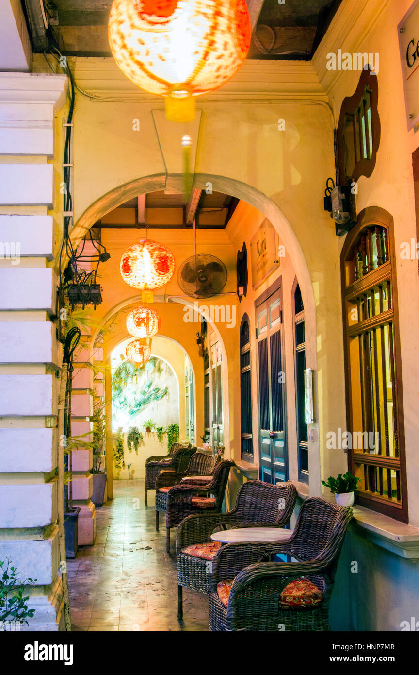 Malaysia penang heritage architecture hires stock