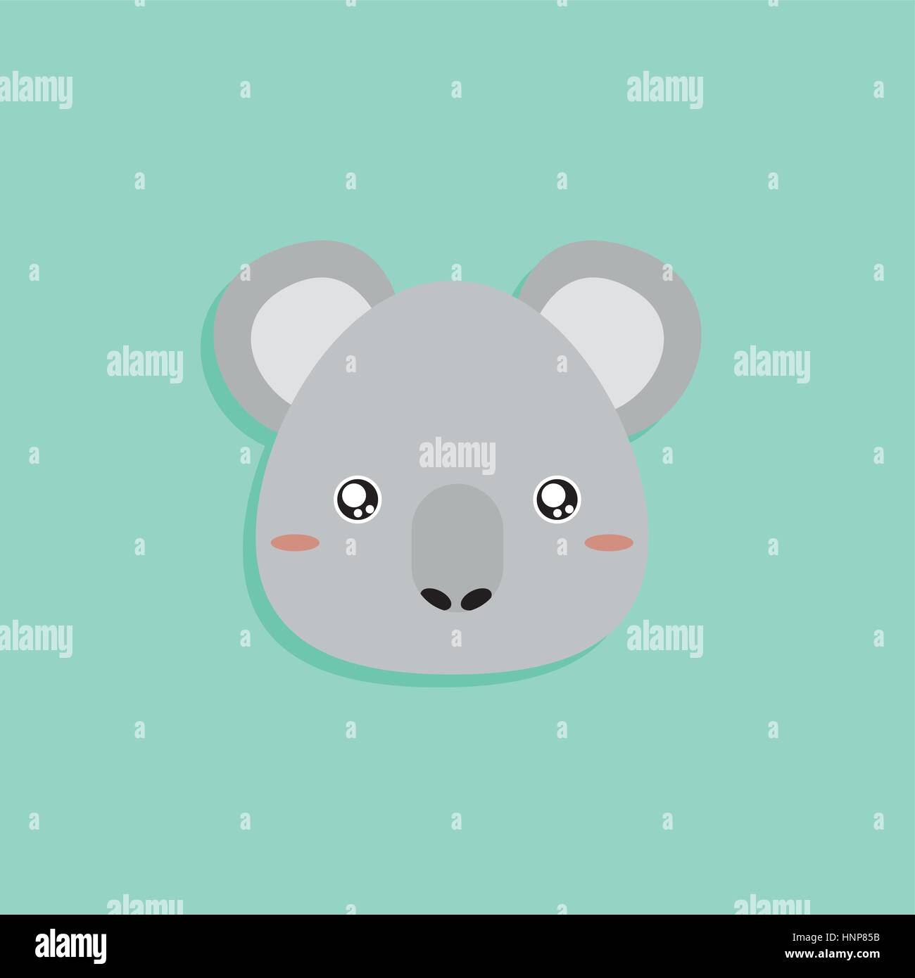 Cartoon Koala face Stock Vector Image & Art Alamy