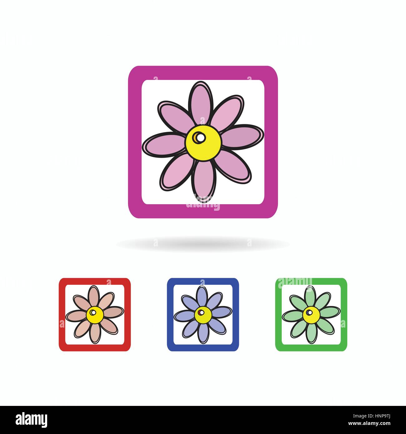Icon Gallery. isolated on white background Stock Vector Image & Art - Alamy