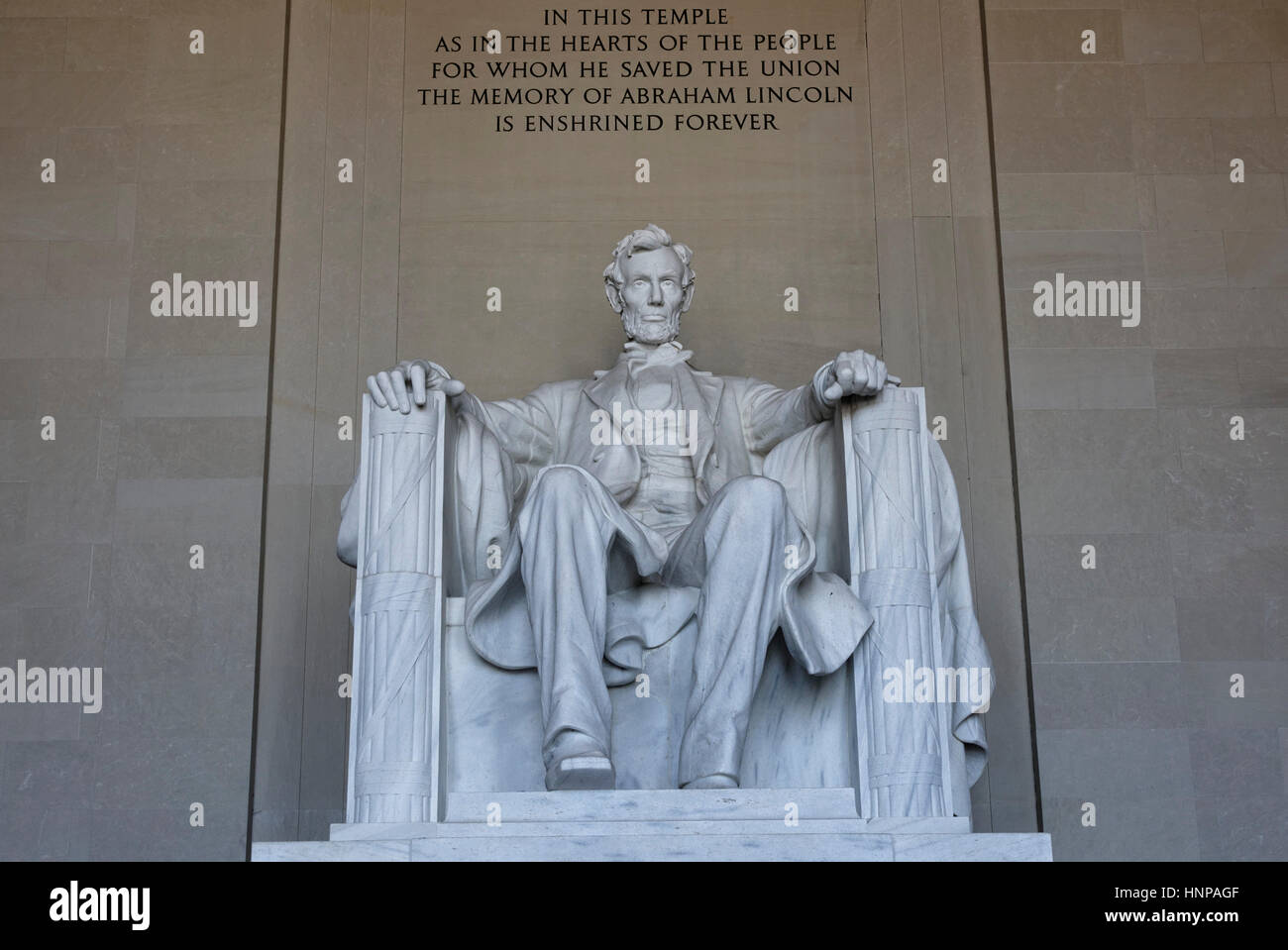 Lincoln Memorial, National Mall, Washington, DC, USA Stock Photo