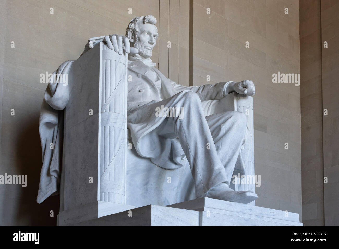 Lincoln Memorial, National Mall, Washington, DC, USA Stock Photo