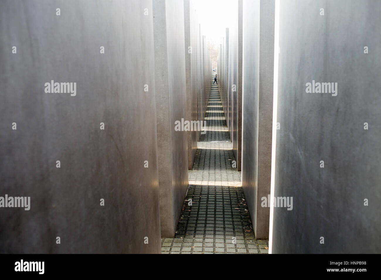 Memorial to the Murdered Jews of Europe in Berlin Stock Photo