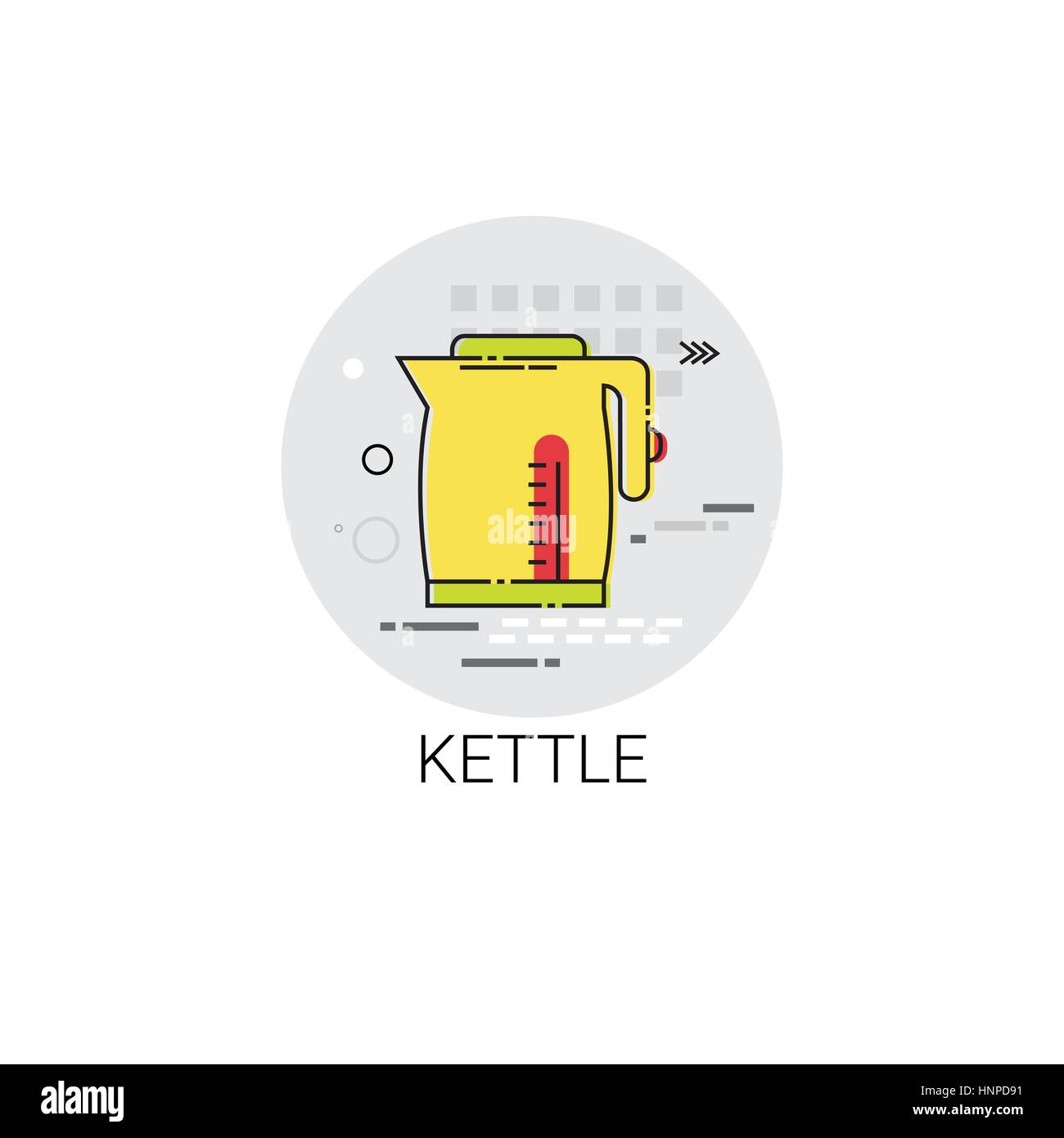 Kettle Cooking Utensils Kitchen Equipment Appliances Icon Stock Vector ...