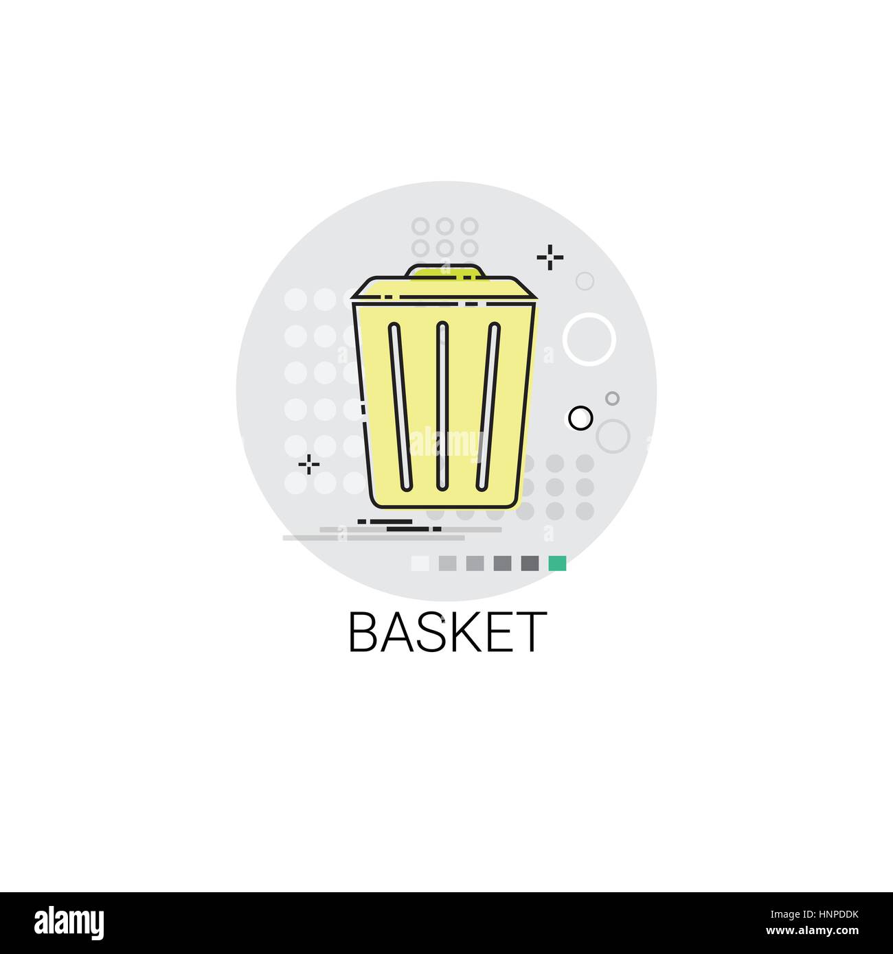 Computer waste bin symbol Stock Vector Images - Alamy