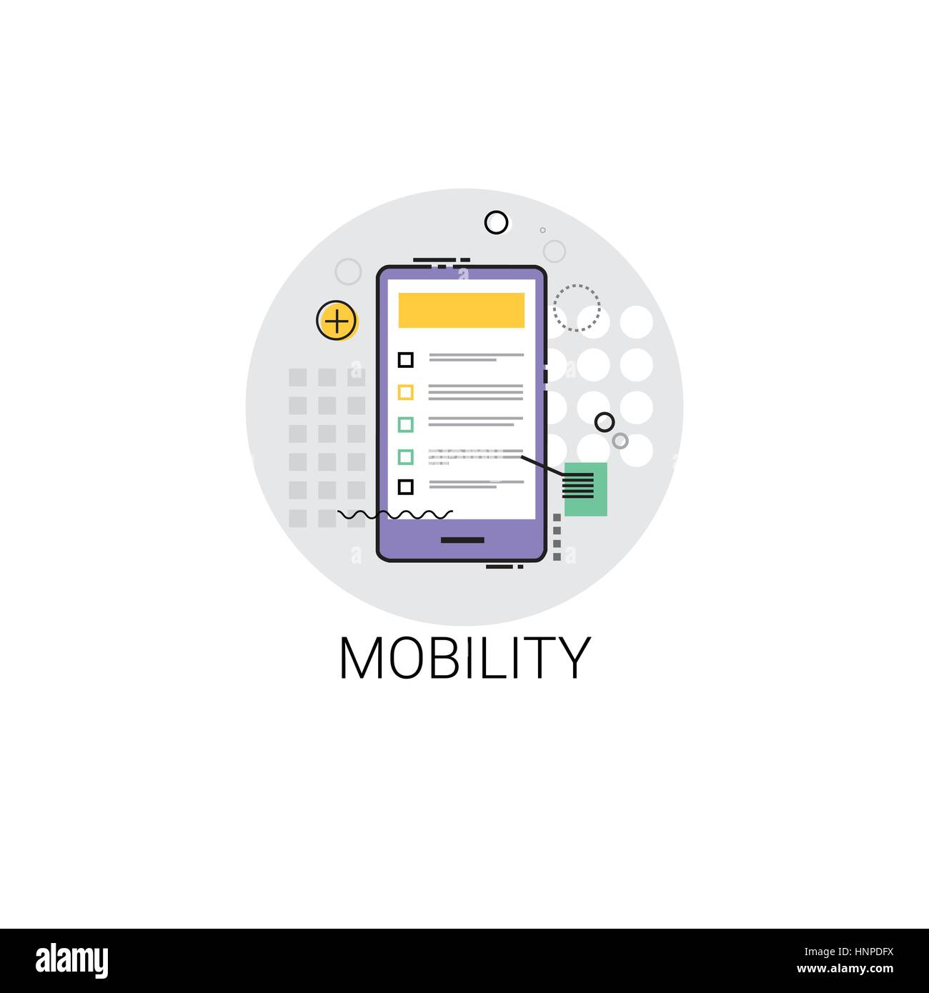 Mobility Icon Modern Smart Gadget Stock Vector