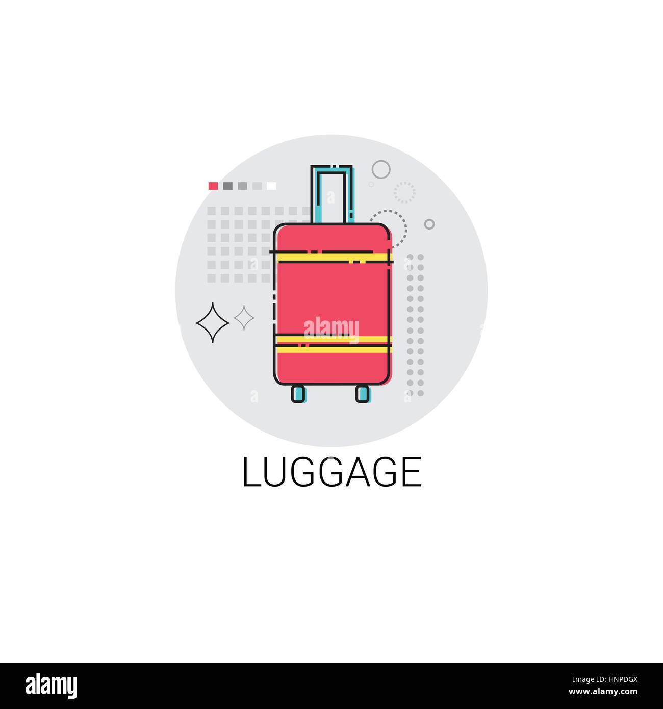 Luggage Travel Case Baggage Icon Stock Vector Image & Art Alamy