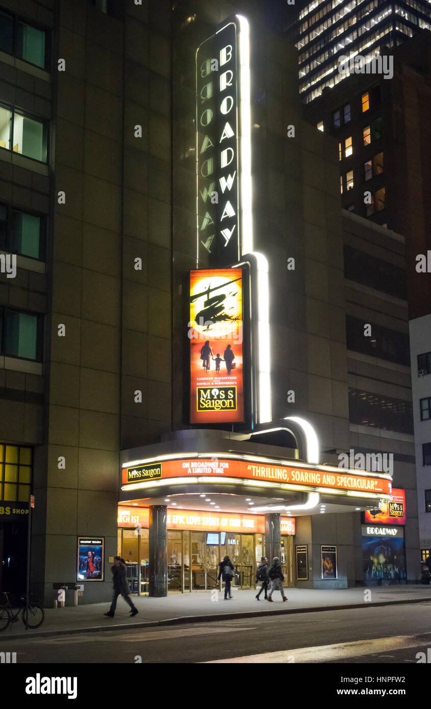 Miss Saigon the musical at the Broadway Theatre Stock Photo