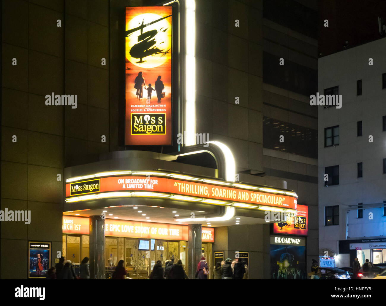 Miss Saigon the musical at the Broadway Theatre Stock Photo
