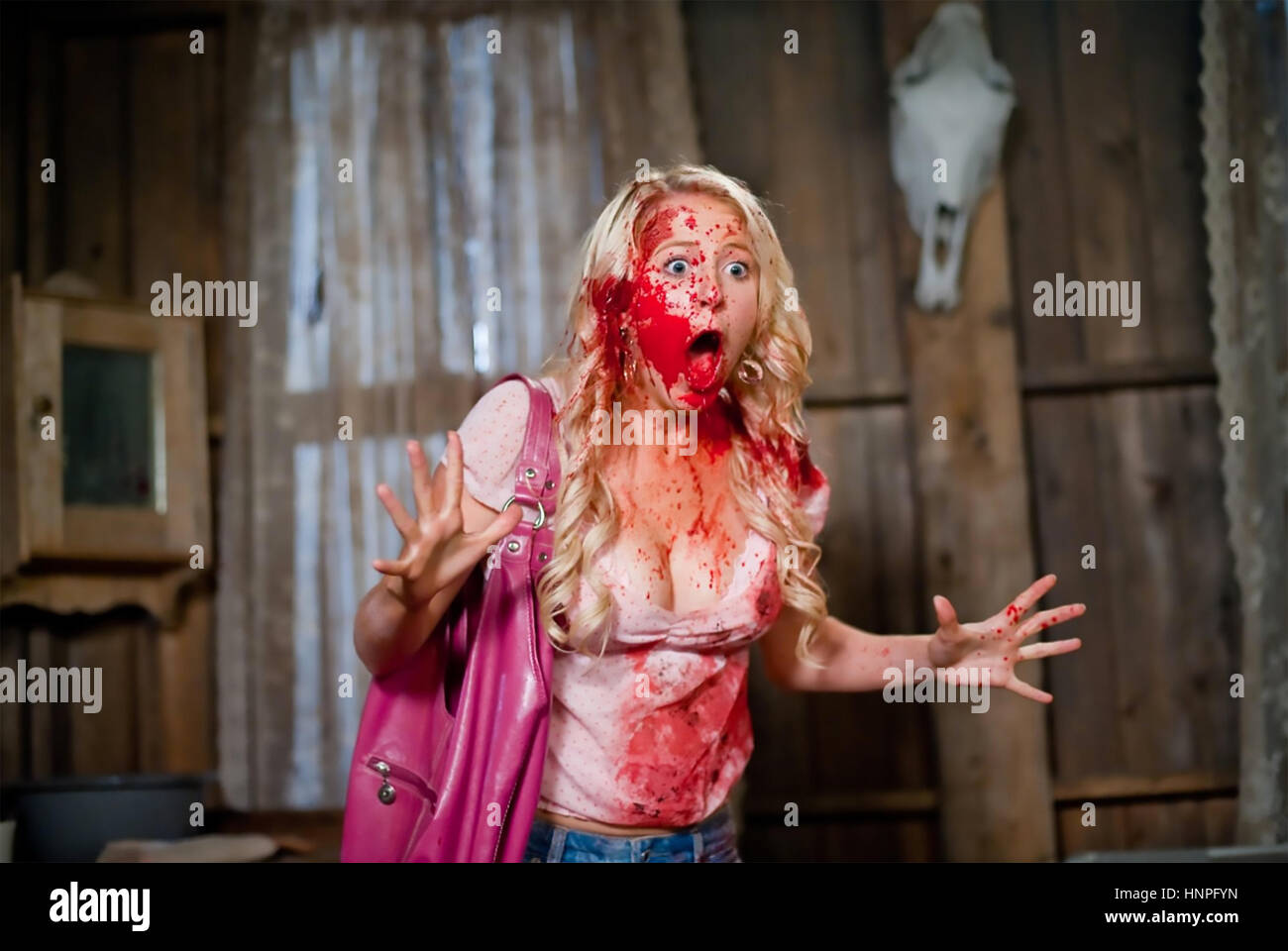 TUCKER AND DALE vs EVIL 2010 Reliance Big Pictures film with Katrina Bowden Stock Photo